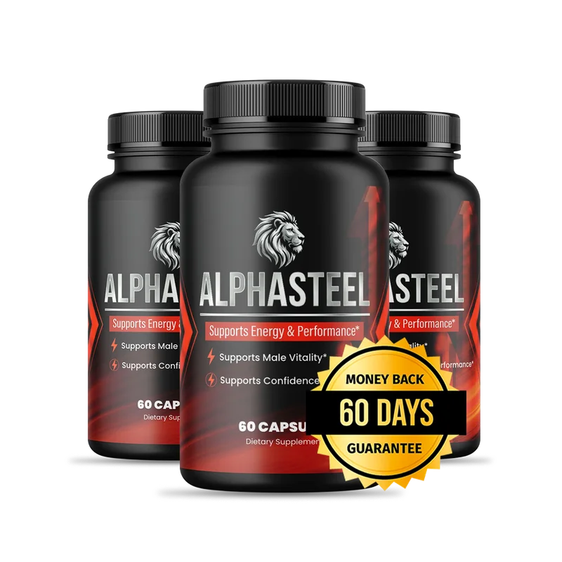 AlphaSteel Men's Wellness Support — 3 Bottle / 90 Day Pack